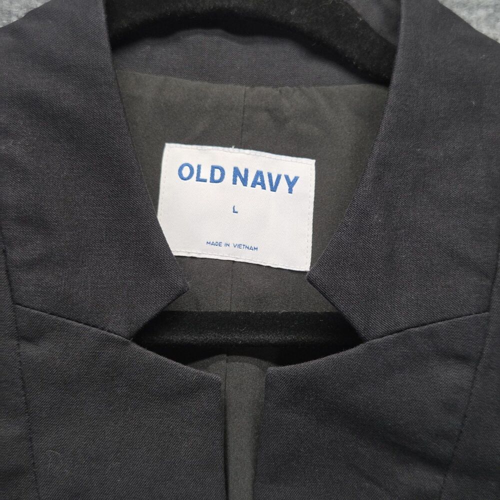 Old Navy Blazer Womens Large Black Single Button Lined Workwear Career Office - Picture 3 of 8